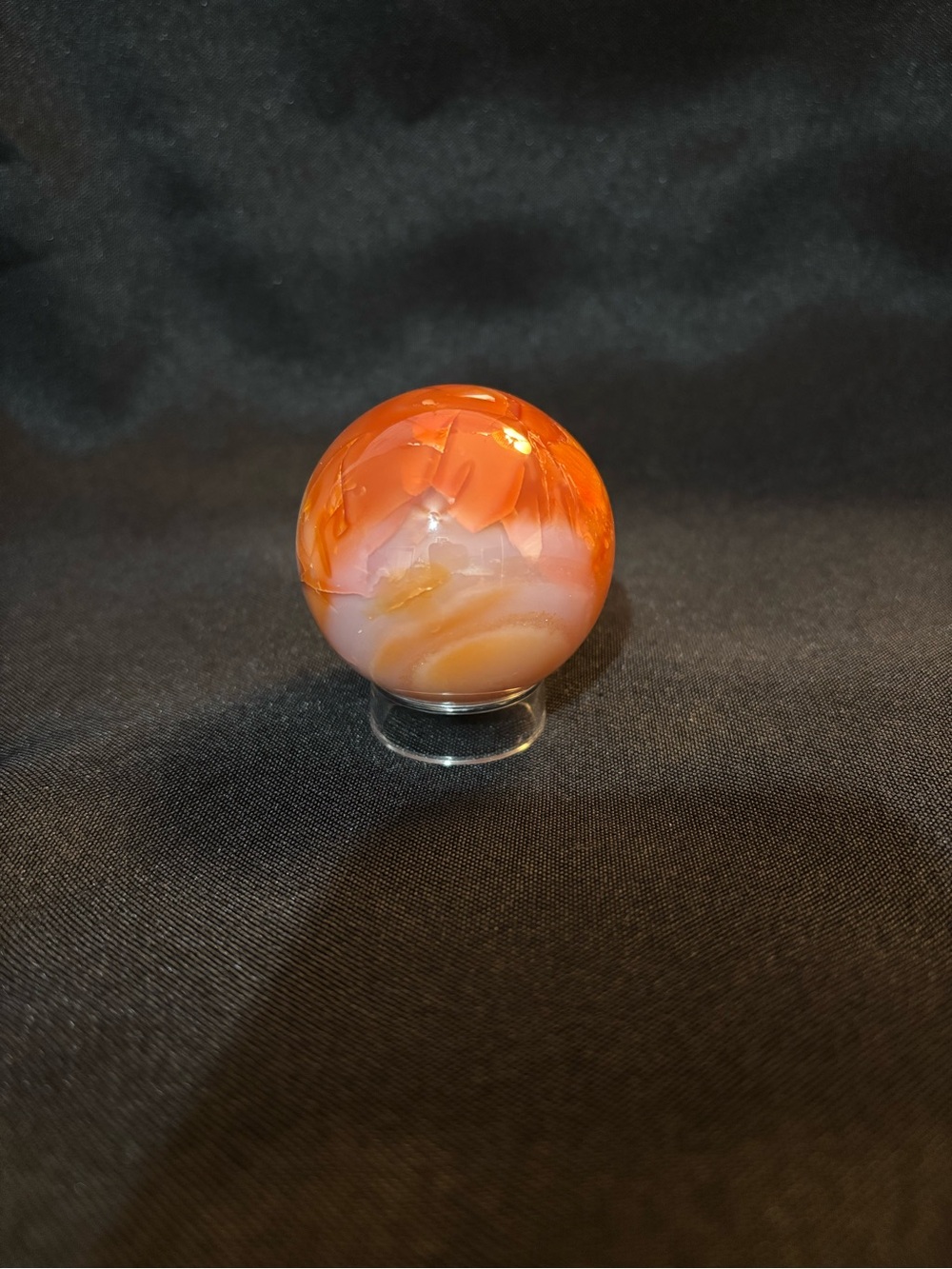 Crystal carnelian Decorative Sphere - Home Accents